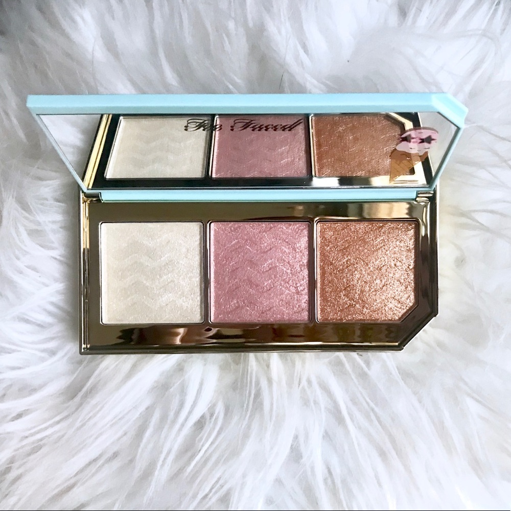 NEW Too Faced Triple Scoop Highlighter Palette